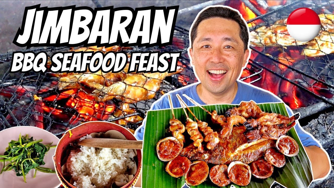 Seafood BBQ at Jimbaran Beach, Bali! 🇮🇩 Must Try Indonesian Food Adventures in Bali!