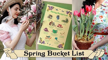 Cottagecore Spring Activities Bucket List🌷10 Ideas to Romanticize Life🌸