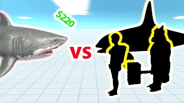 MUTANT MEGALODON vs SAME PRICE UNITS - Animal Revolt Battle Simulator ARBS