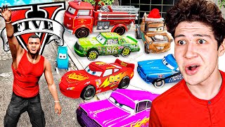 ROBANDO COCHES de CARS en GTA 5! 🚘🏁 (Mods)