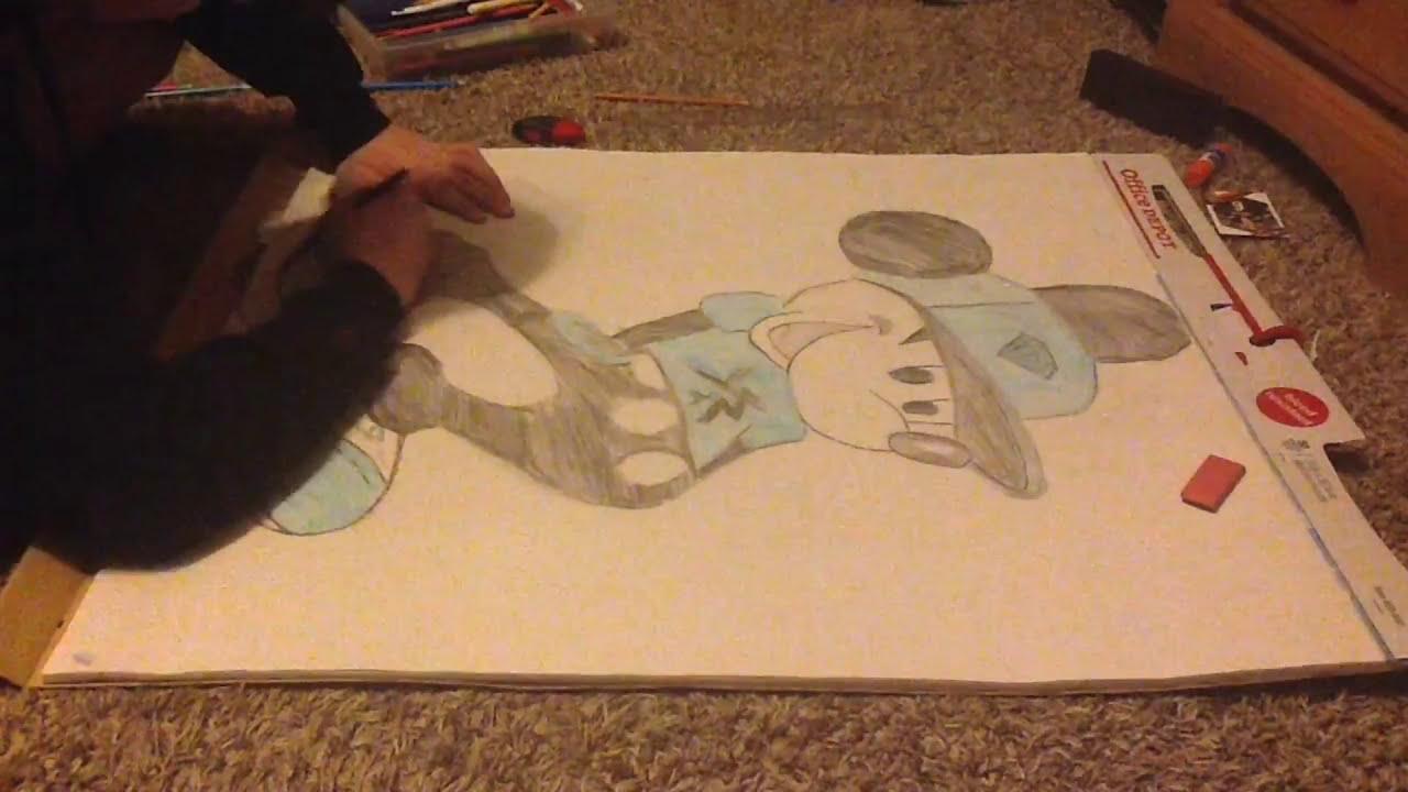 Hipster Mickey Megadraw timelapse!