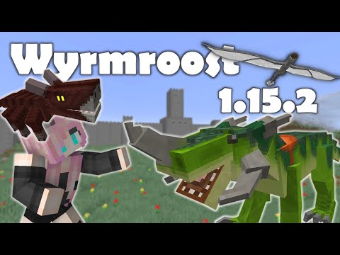 Видео: Обзор мода"Wyrmroost"//СТРАННЫЕ ДРАКОНЫ