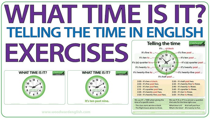 How to Tell the Time Properly in English - ESLBUZZ