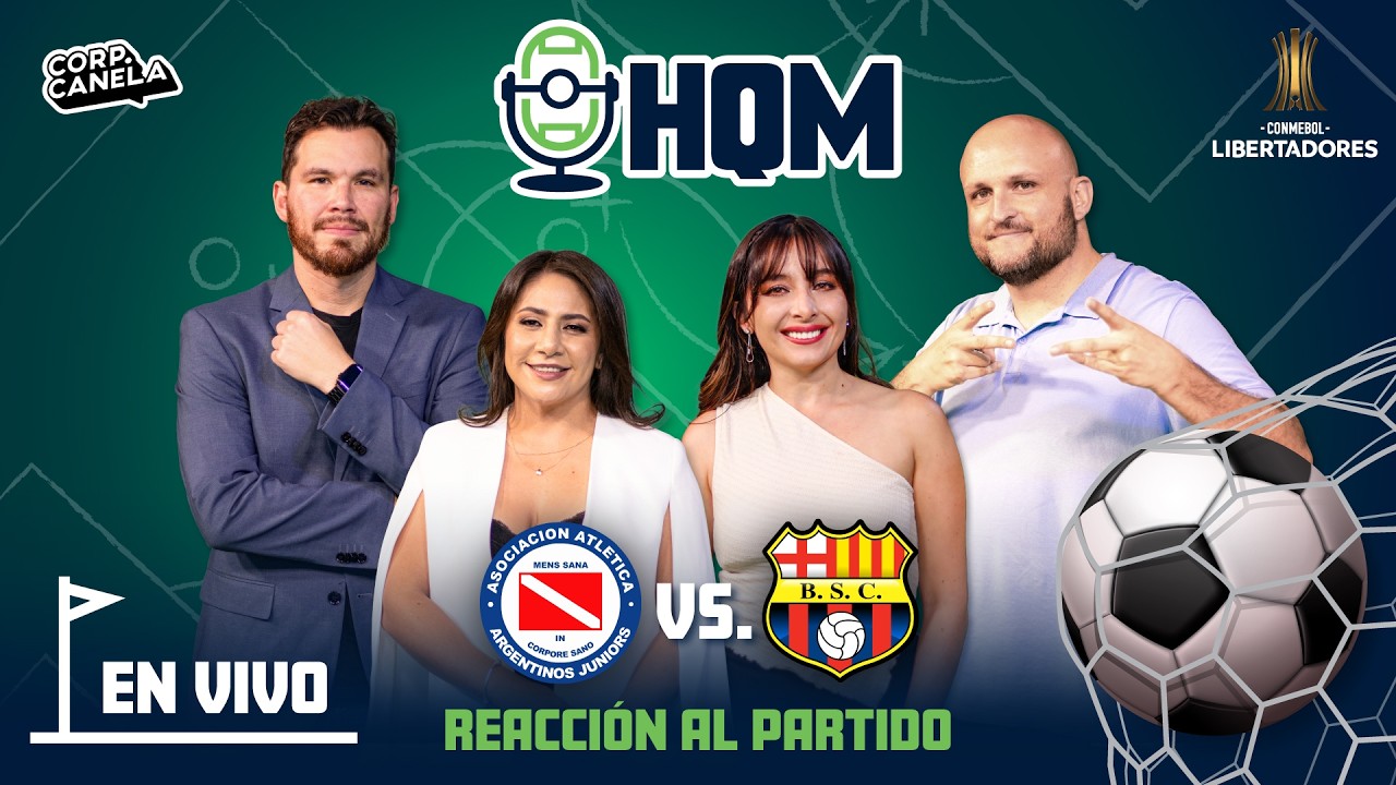 ARGENTINOS JUNIORS VS. BARCELONA SC l ANALIZANDO LA COPA LIBERTADORES l REACCIÓN EN VIVO