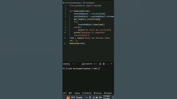 🚀 Build a YouTube Video Downloader in Python! 🎥 | #python |#coding