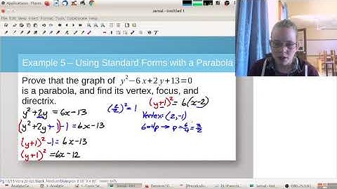 Analytic Geometry Section 1 Part 4 Completing The Square Ex5