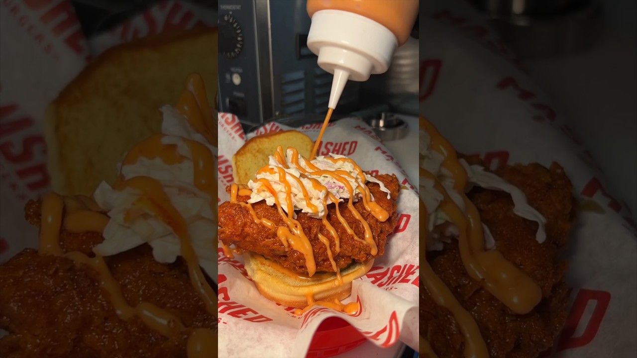 Part 1 of 2: This burger, fried chicken, & churro joint in Hoboken, NJ is 🔥! (Mashed) #DEVOURPOWER