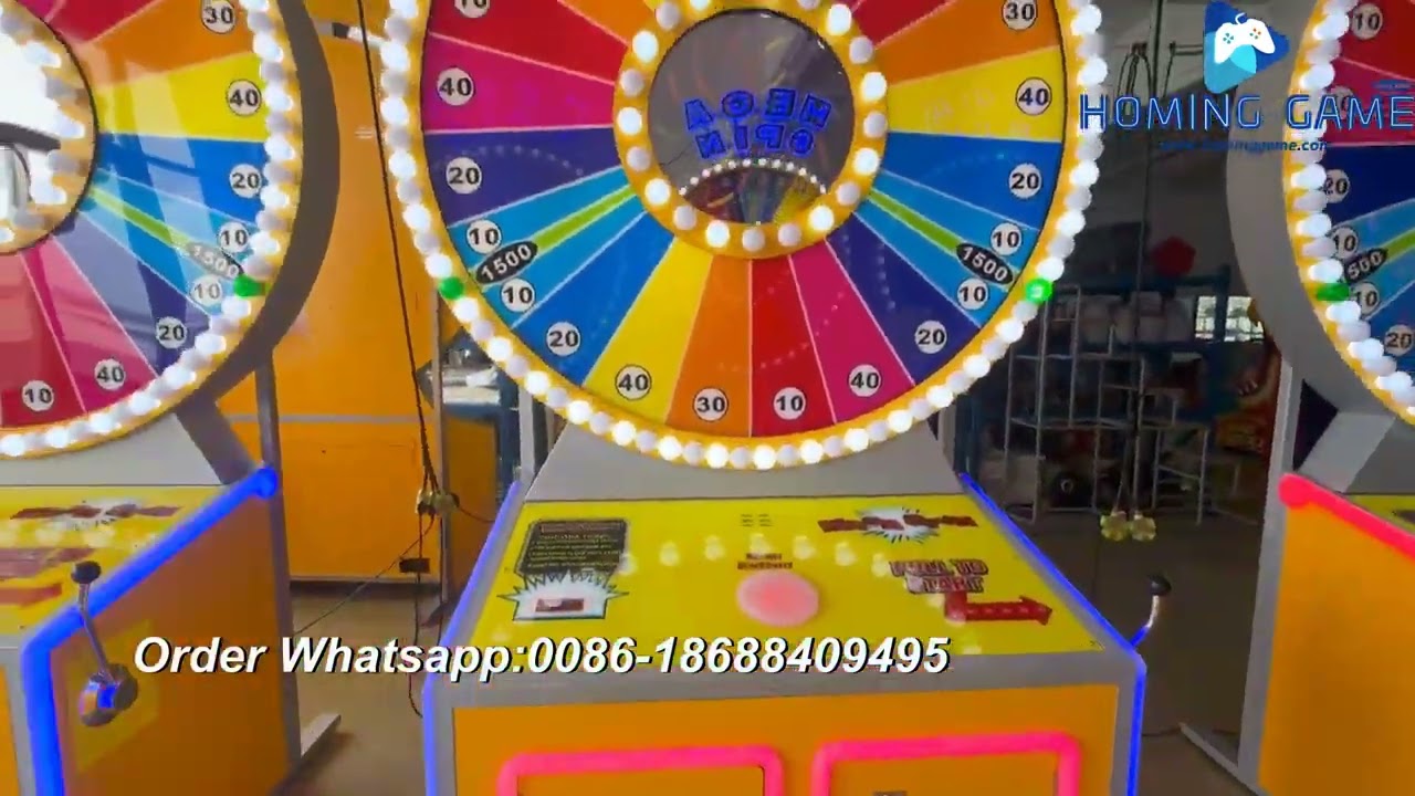 Mega Spin| Spin N Win Ticket Redemption Arcade Game Machine Coin Operated Games Lottery Machine