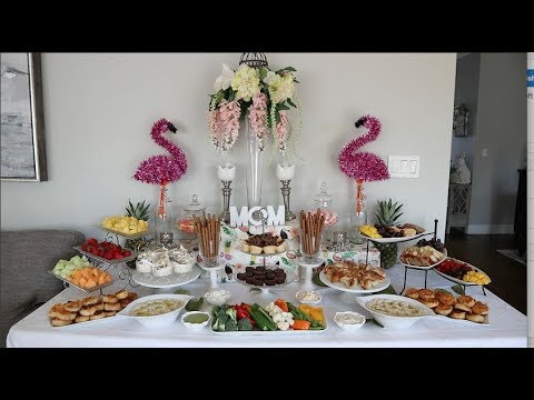 Mother's Day Table Scape and Brunch Buffet - YouTube
