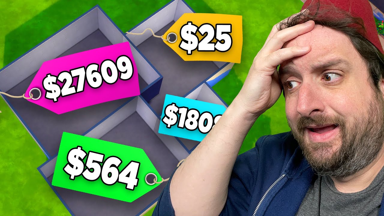 the sims 4 but every room is a different budget