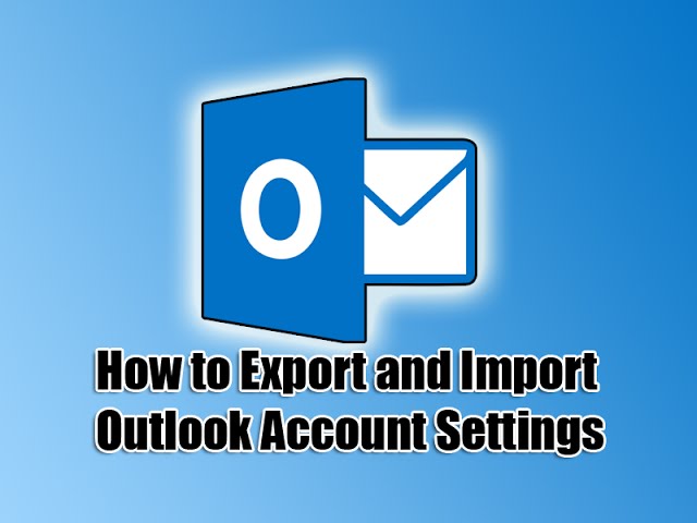How To Copy Outlook Account Settings To Another Computer Lasopapig