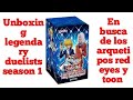 Unboxing caja legendary duelists season 1 yu gi oh