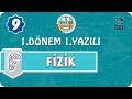 9. Sınıf Fizik | 1. Dönem 1. Yazılıya Hazırlık