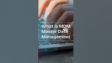 what is mdm? master data management #dataintegration
