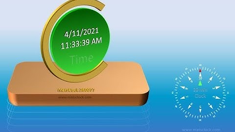 MatsClock 260077 - Free Digital Clock PowerPoint Slide PPT