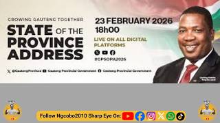 🔴 LIVE: Gauteng Premier Panyaza Lesufi Delivers The State Of The Province Address
