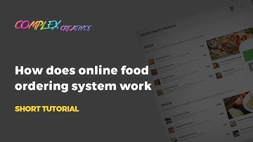 How does online food ordering system work - by Complex.Creatives