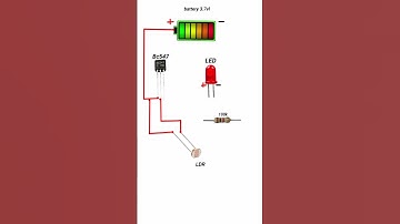 Auto night LED Light circuit LDR sensor LDR project. #shorts #bnexperiment