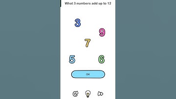 |Brain out| chapter 36 what 3 numbers add up to 12 #Shorts #Shorts video # short video