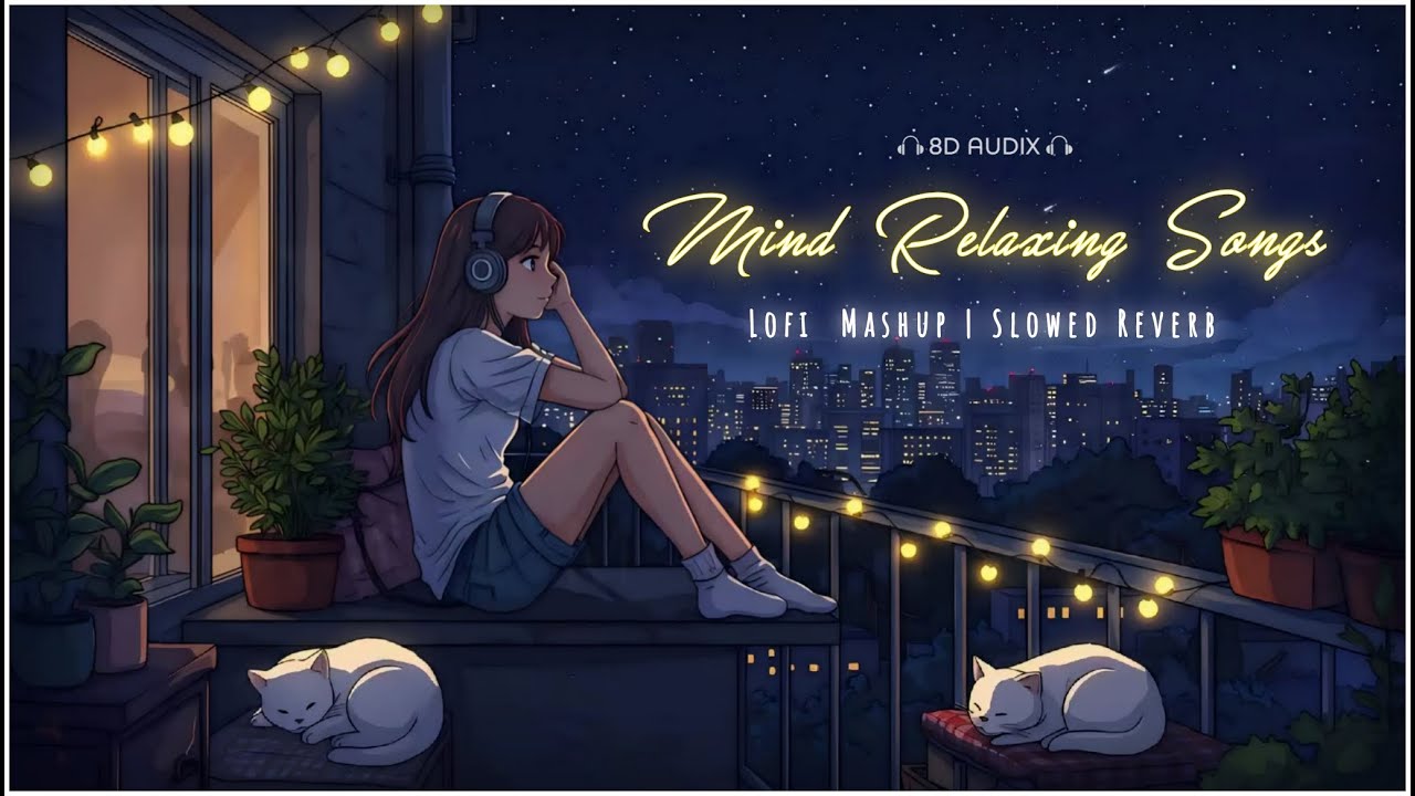 8D Mind Relax Lofi Mashup | Hindi Slowed Reverb Playlist | Arijit Singh Lofi | 8D Audix