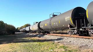 CSX B634-13 Empty Ethanol w/ CP & KCS power @ SE Elmore in Elmore NC