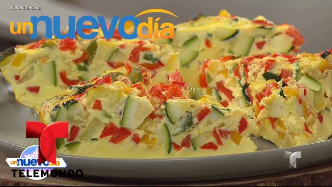 Recetas de cocina: Cómo hacer una Frittata de Vegetales | Un Nuevo Día | Telemundo