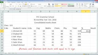working with MS-Excel 2010- formula, function and conditional formatting ( Rite Bite ch.3)