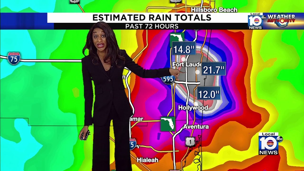 Severe rain leads to flash flooding in areas of South Florida - YouTube