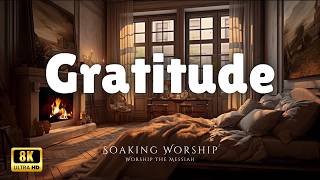Cozy Spring Fireplace for Prayer 🍂 Relaxing Christian Worship Instrumental Music for Peace & Sleep