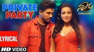 T-series telugu presents private party lyrical video song from latest
movie sarrainodu starring allu arjun, rakul preet singh, srikanth,
aadhi piniset...