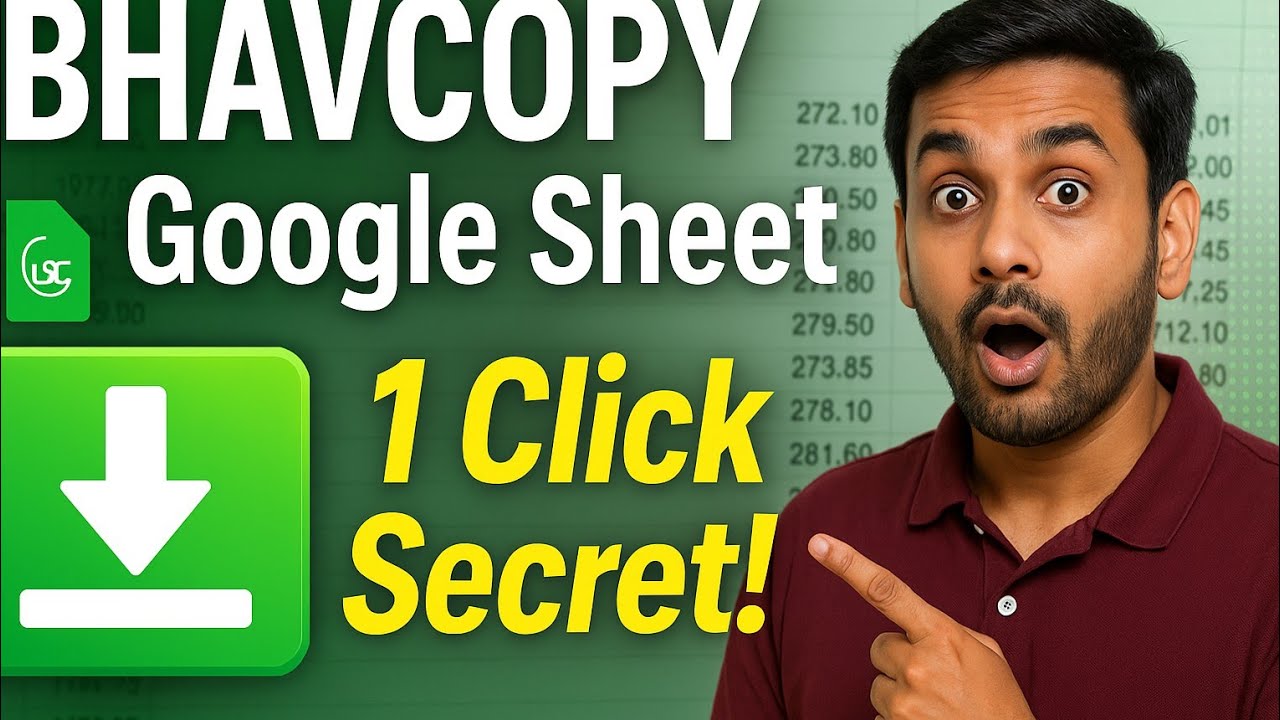 Secret Trick to Download NSE Bhavcopy in Seconds! Trader Must watch