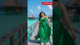 Young Girl Walking On Maldives