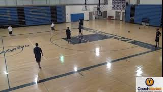Basketball four corner passing