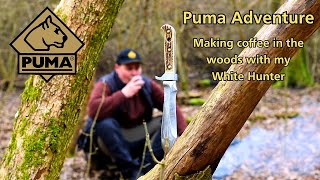 Puma White Hunter Knife Adventure: Making Coffee in the Woods with a Camping Stove