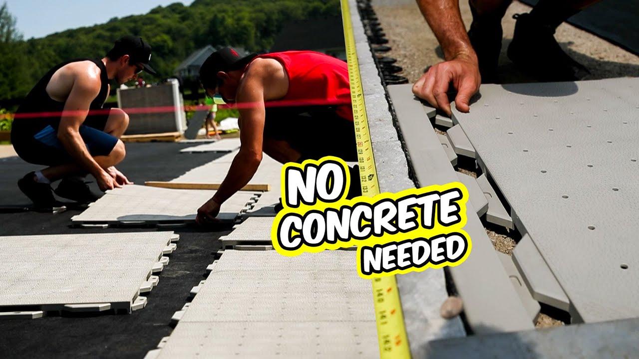 Строительство 60-футовой спортивной площадки / хоккейной площадки на нашем заднем дворе