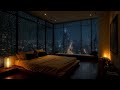 Luxury Penthouse Rain Ambience - Rain on Window Sounds for Better Sleep and Stress Relief