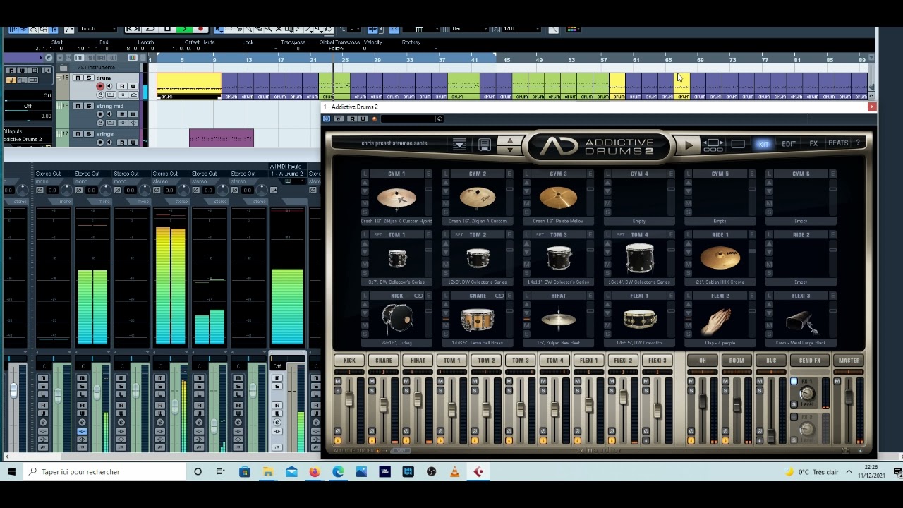 Chris stromae  santé cover addicitive drums 2 instrumental reggae pop version