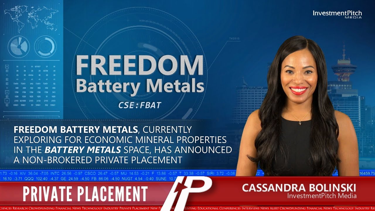 Freedom Battery Metals has announced a non-brokered private placement