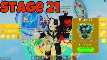 I unlocked the stage 21 Lifting Simulator Roblox