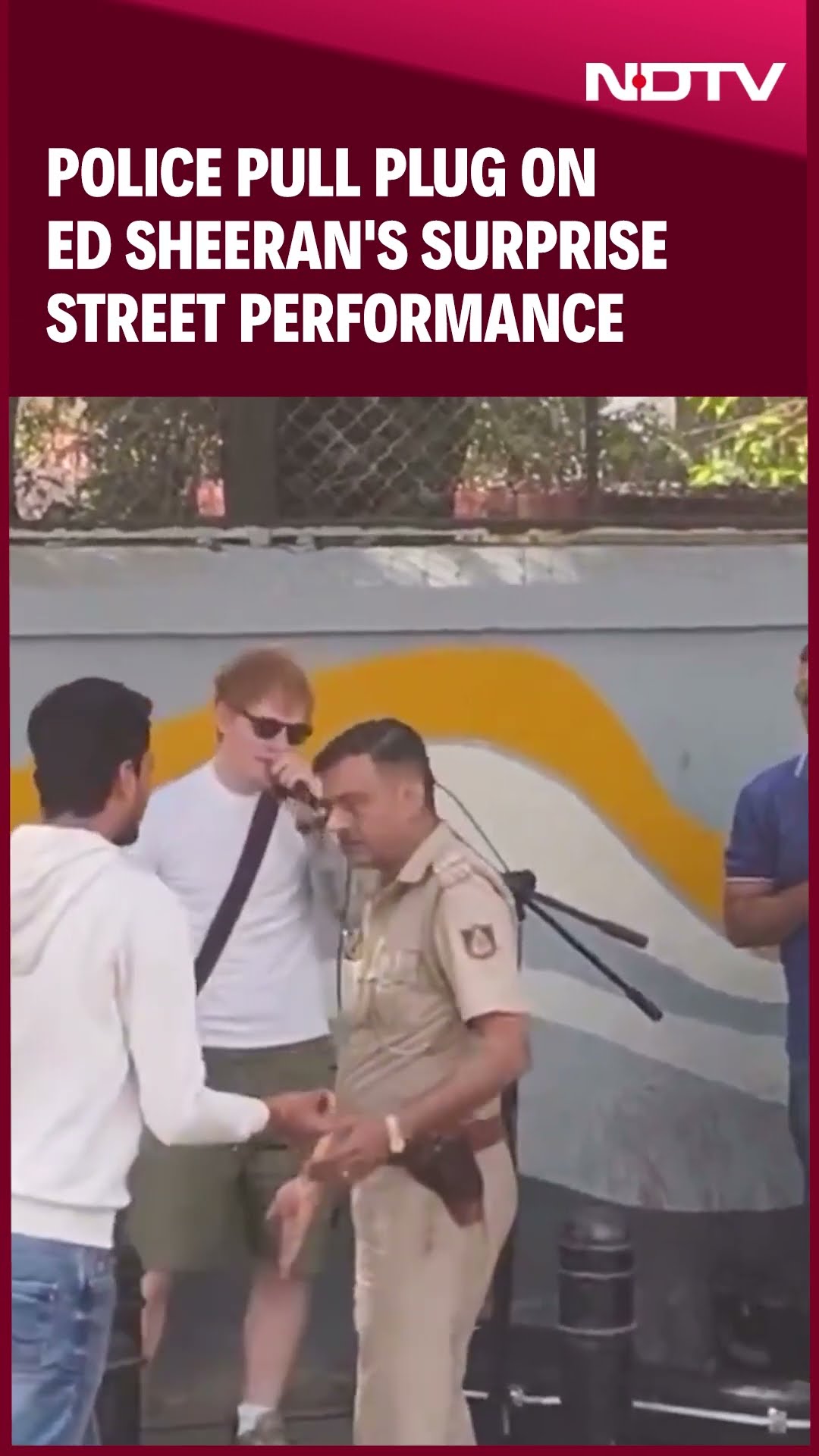 Ed Sheeran Church Street | Police Pull Plug On Ed Sheeran's Surprise Street Performance In Bengaluru