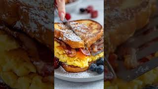 French Toast Bacon Egg & Cheese Sandwich