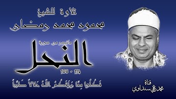 سورة النحل 114-128 تلاوة خارجية للشيخ محمود محمد رمضان