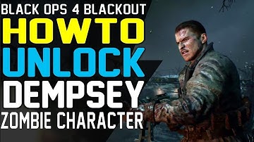 HOW TO UNLOCK DEMPSEY BLACKOUT ZOMBIE PRIMIS CHARACTER TUTORIAL GUIDE Unlock Blackout Characters