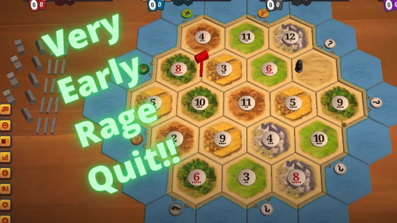 LOL He TRIED Getting Longest Road Catan Game Play 041 YouTube