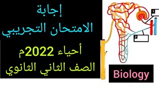 حل الامتحان التجريبى احياء ثانية ثانوى 2022 الترم الثاني