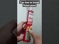 how to install fluted panel