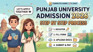 How to Apply Punjab University admission 2026 Step by step Process :: PU Lahore admission 2026