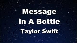 Download lagu Karaoke♬ Message In A Bottle (Taylor's Version) (From The Vault) - Taylor Swift 【No Guide Melody】