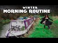 Winter Morning Routine Living on a Canal Boat Full-Time Ep36