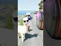 Cars & Ambulance Van vs Giant Pit Bollards Crash -